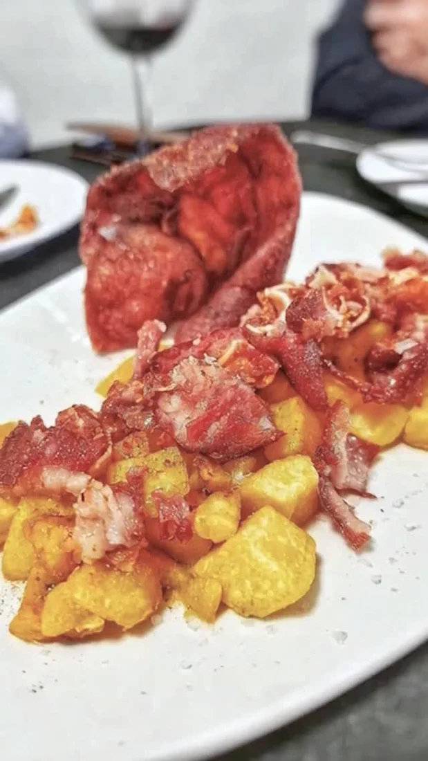 Patatas con jamón, tapa de Almudí by Iracema