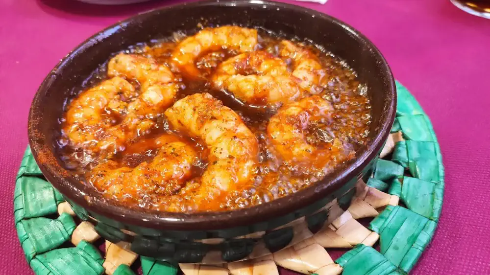 Gambas al ajillo en cazuela