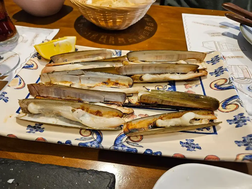 Navajas a la plancha en Ca Panera, Onda
