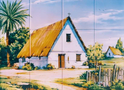 Mural cerámico pintado a mano, Ceràmica Artesans, Onda