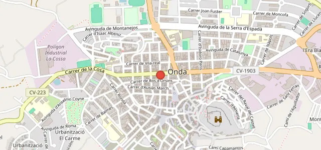 Ubicación de FANG Estudi Ceràmic en Onda