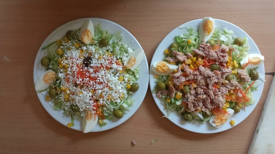Ensaladas frescas del restaurante