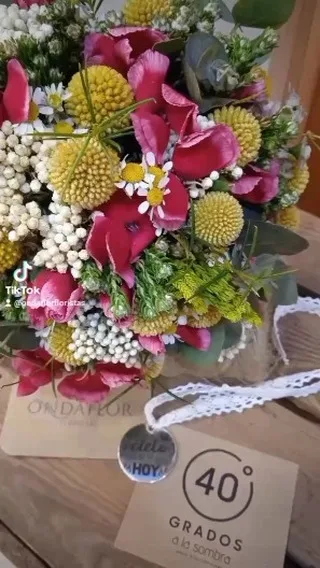 Ramo de flores secas y preservadas de Ondaflor