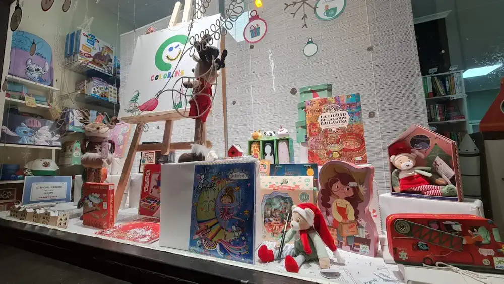 Escaparate navideño de Colorins