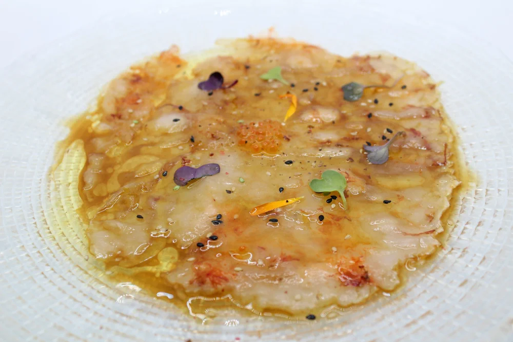 Carpaccio de gamba del Restaurante El Cid, Onda