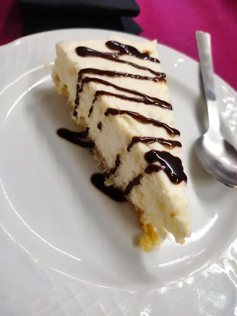 Tarta de queso con chocolate en El Mesón